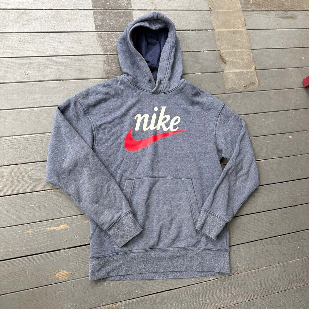 Nike Script Logo Hoodie Sweatshirt Size Small